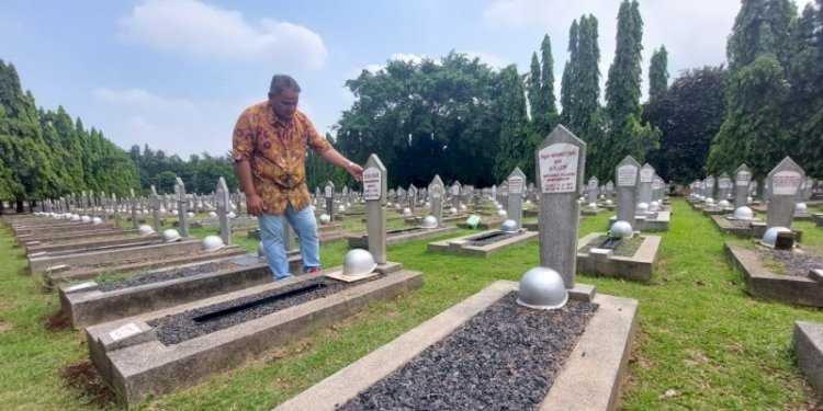  Ketua Umum Jaringan Media Siber Indonesia (JMSI), Teguh Santosa berziarah ke Taman Makam Pahlawan (TMP) Kalibata, Jakarta/Ist