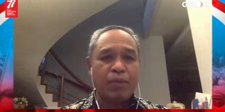 Benny K. Harman dalam acara webinar yang diselenggarakan DPP Partai Gelora bertajuk “Negara Hukum dan Masa Depan Hukum Indonesia” pada Rabu sore (17/8)/Repro
