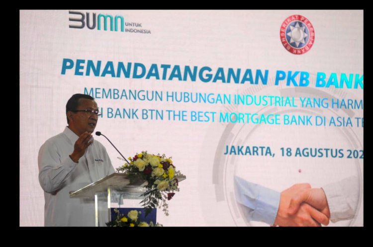 Penandatanganan PKB Manajemen dan SP Bank BTN./Ist.