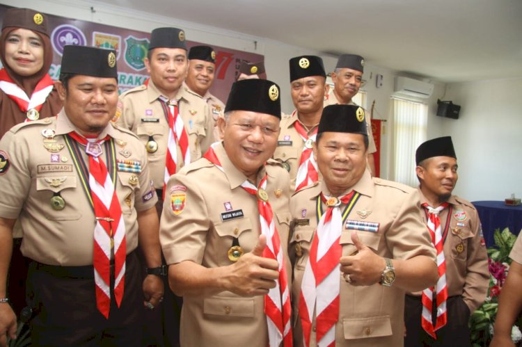 Pj Sekda Muba Musni Wijaya terpilih menjadi Ketua Kwarcab Pramuka Muba periode 2022-2027/Ist