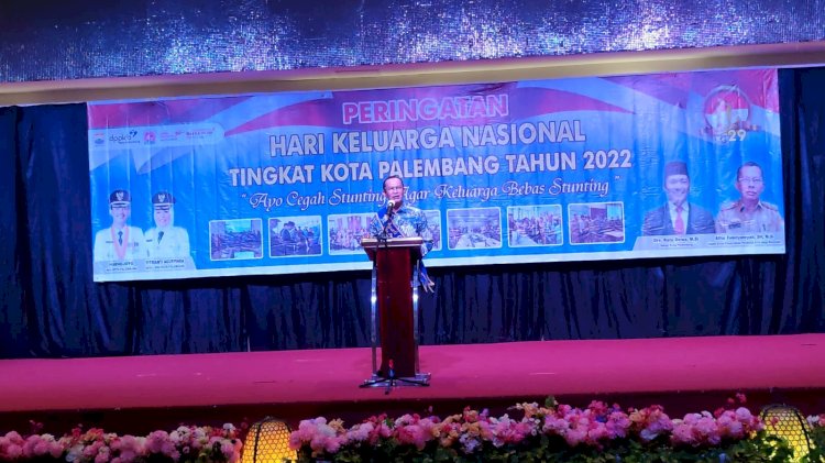 Pemkot Palembang memperingati Hari Keluarga Nasional. (Humaidy Aditya Kenedy/Rmolsumsel.id). 