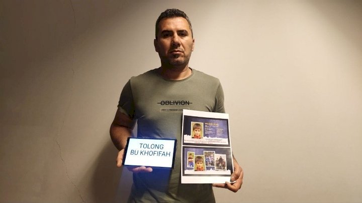 Warga Australia  Ali Ayad Yousef Alkaabi yang mencari anaknya/repro