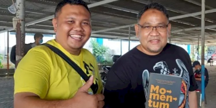 Pengamat politik Hendri Satrio dan Ketua Umum JMSI, Teguh Santosa/Ist
