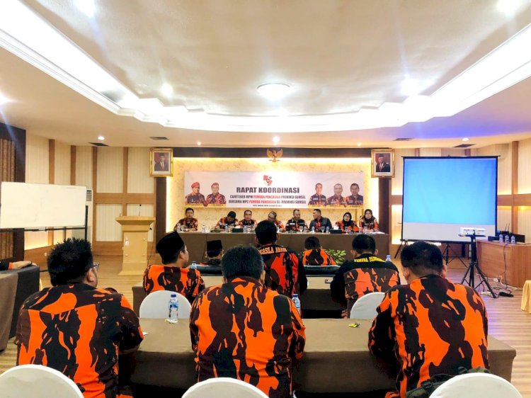 Rapat koordinasi MPW Pemuda Pancasila Sumsel di Hotel Swarna Dwipa. (ist/rmolsumsel.id) 