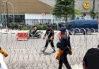 Unjuk Rasa Kenaikan Harga BBM Kembali Digelar di Palembang, Polisi Pasang Kawat Berduri di DPRD Sumsel
