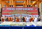 Polda Riau Ungkap Kasus Narkoba Terbesar, Amankan 203 Kilogram Sabu dan 404.491 Butir Ekstasi