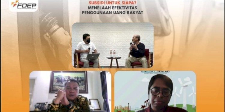 Anggota Komisi VII DPR RI, Lamhot Sinaga bersama sejumlah narasumber dalam Forum Diskusi Ekonomi Politik (FDEP)/Net