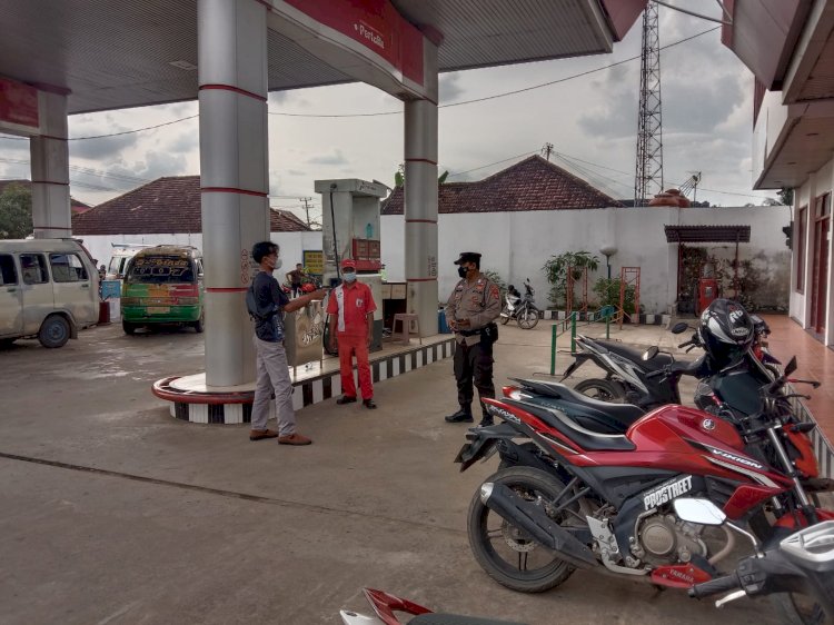 SPBU di Palembang di jaga petugas Kepolisian/RMOL