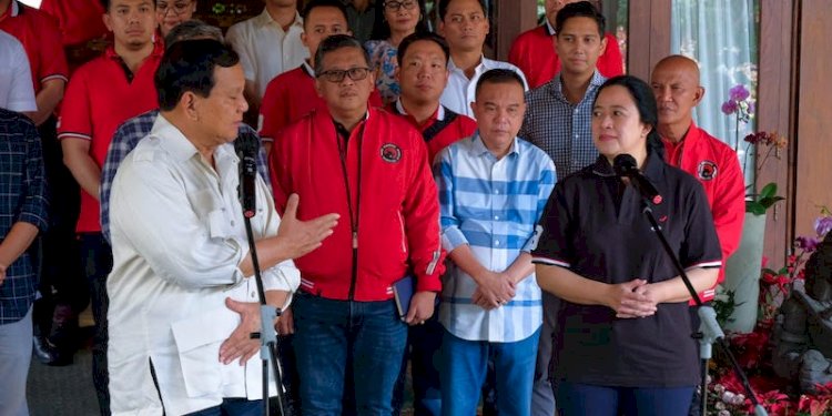 Pertemuan Prabowo Subianto dan Puan Maharani/net