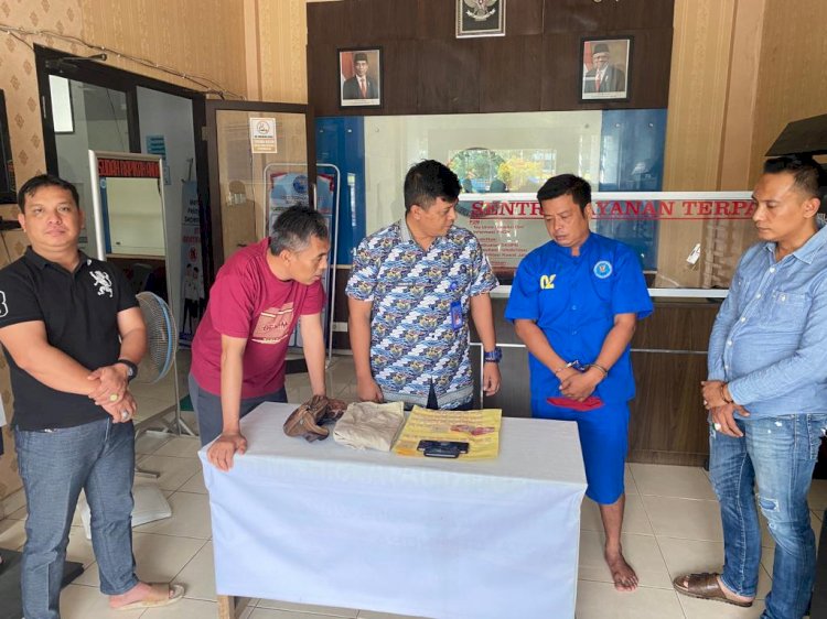 Bandar narkoba saat diamankan BBN Kota Lubuklinggau/ist