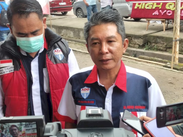 Ketua Asosiasi  Driver Online (ADO) DPD Sumsel, Muhammad Asrul Indawan. (Dudy Oskandar/Rmolsumsel.id). 
