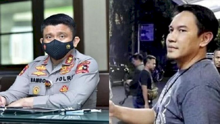 Kolase Irjen Ferdy Sambo dan  mantan Wakil Direktur Reserse Kriminal (Wadirkrimum) Polda Metro Jaya AKBP Jerry Raymond Siagian. (ist/Net)