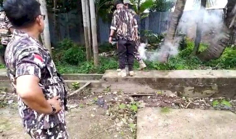 GM FKPPI Sumsel melakukan Fogging di Asrama Kiwal Taman Kenten/ist