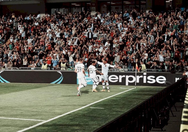 Selebrasi Christiano Ronaldo usai mencetak gol ke gawang Sheriff Tiraspol/ist