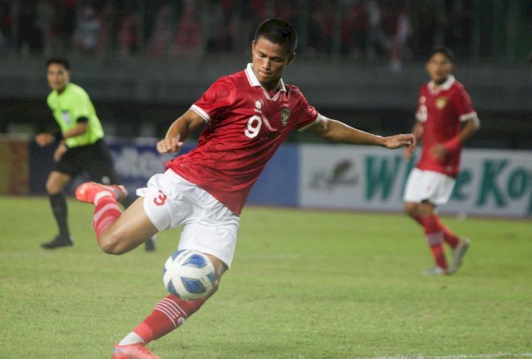 Penyerang timnas Indonesia U-20 Hokky Caraka menjadi tumpuan utama di lini depan/Foto:PSSI