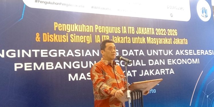 Wakil Gubernur DKI Jakarta, Ahmad Riza saat menghadiri acara pengukuhan pengurus Ikatan Alumni ITB/Ist