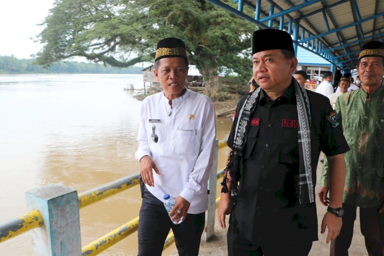 Kunjungan kerja Safari Jumat Bunga Desa 'Bupati Ngantor di Desa' di Kecamatan Sungai Rotan. (Noviansyah/ RmolSumsel.id)