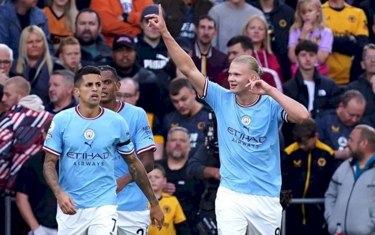 Erling Haaland kembali mencetak gol untuk Manchester City/ist