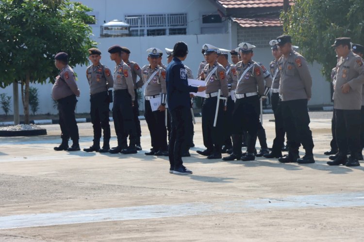 Polres Mura melaksanakan kegiatan sosialisasi aplikasi E-PPA kepada personel.(foto Istimewa)