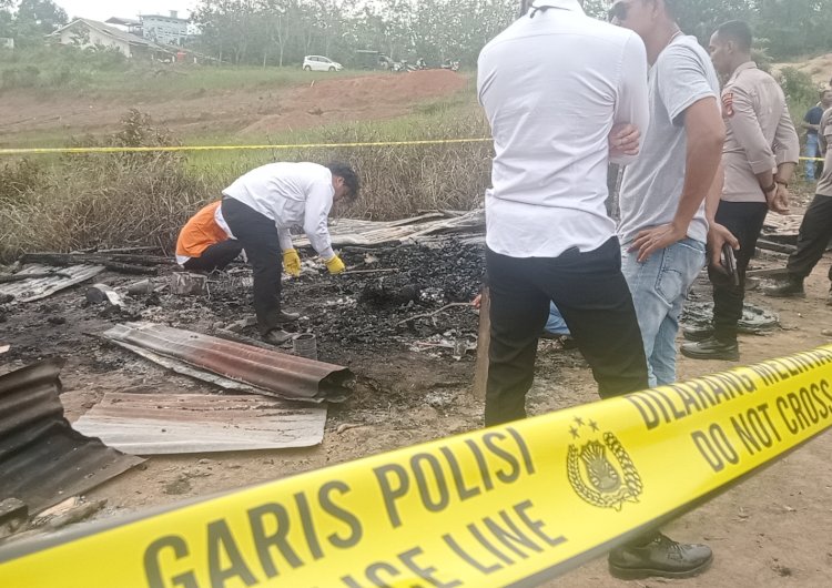 Kondisi rumah yang terbakar hingga menyebabkan satu korban jiwa/ist