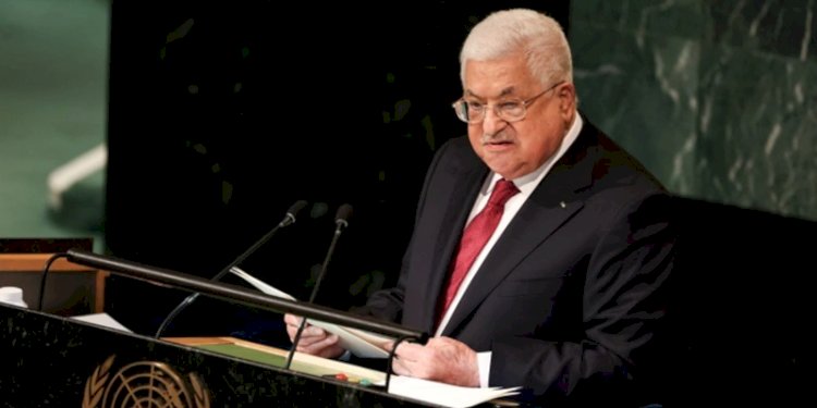 Presiden Palestina Mahmoud Abbas di Majelis Umum PBB, Jumat, 23 September 2022 waktu setempat/Net