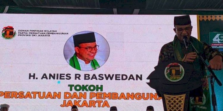 Anies Baswedan dalam Muskercab PPP DKI Jakarta/RMOLJakarta