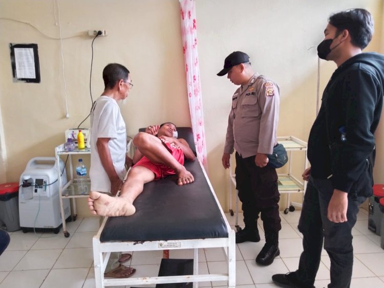 Korban pembacokan sedang dirawat di RS Bunda Prabumulih/ist