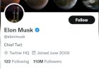 Resmi Ambil Alih Twitter, Elon Musk Ubah Deskripsi Profilnya Menjadi 'Chief Twit'