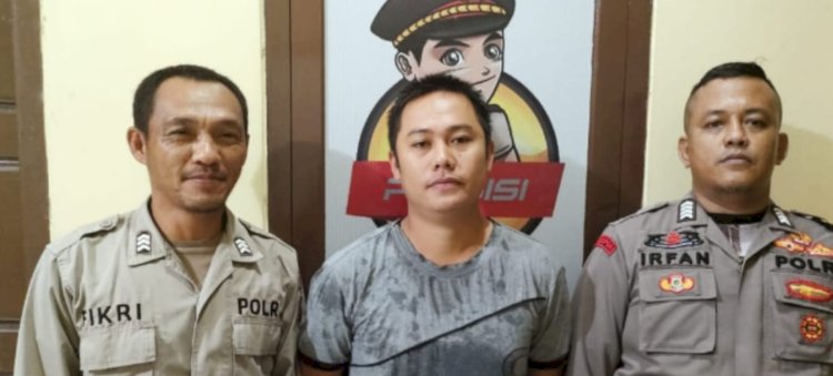 Tersanga Putra Tunggal ditangkap dan diamankan di Polsek Muara Beliti/ist 