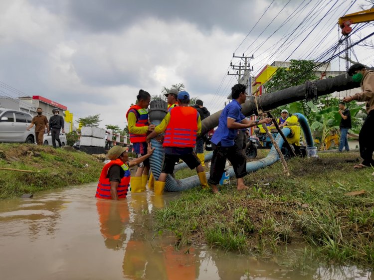 Minimnya pompa menjadi salah satu kendala penanganan banjir di Kota Palembang. (adam/rmolsumsel.id)