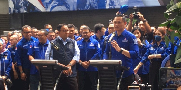 Ketua Umum Partai Demokrat, Agus Harimurti Yudhoyono dan Gubernur DKI Jakarta, Anies Baswedan/RMOL
