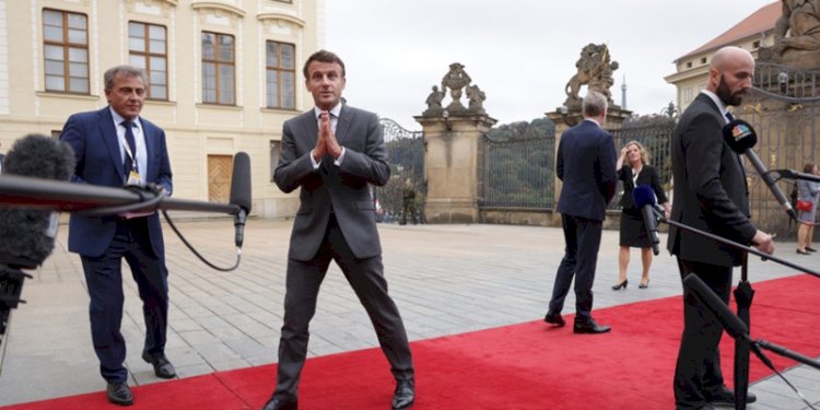 Emmanuel Macron di pertemuan puncak Komunitas Politik Eropa (EPC) Praha/Net