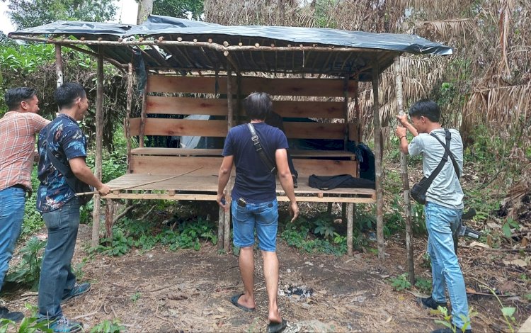 Pondok yang dijadikan tempat memakai narkoba dan peredaran narkoba.(foto Istimewa)