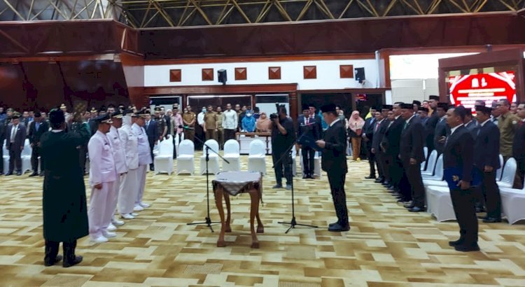 Prosesi pelantikan empat pj bupati di Pendopo Anjong Mon Mata, Banda Aceh. Foto: Fauzan/RMOLAceh.