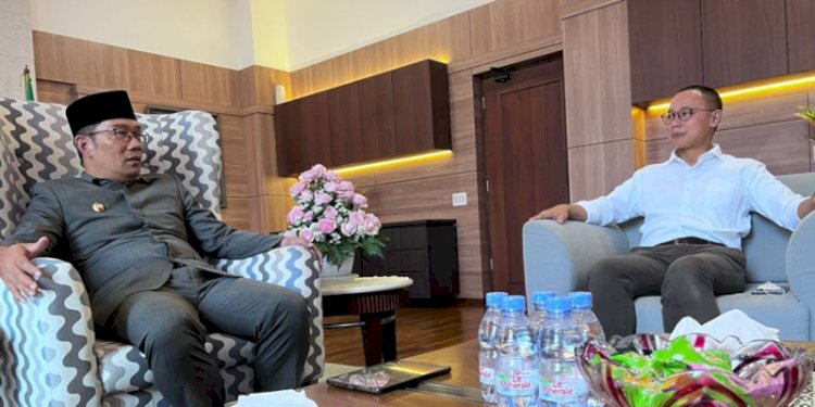 Pertemuan antara Ridwan Kamil dengan Sekjen PAN Eddy Soeparno/Ist