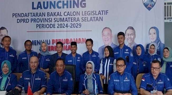 Dewan Pimpinan Daerah (DPD) Partai Demokrat Sumatera Selatan (Sumsel), resmi membuka pendaftaran bakal calon anggota legislatif (Bacaleg) DPRD Sumsel pada Pemilu 2024.(ist/rmolsumsel.id)