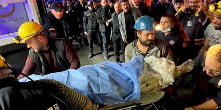 Korban ledakan tambang batu bara di Turki. (net/rmolsumsel.id)