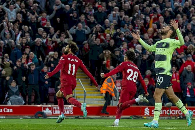 Liverpool berhasil mengalahkan Manchester City dalam lanjutan Liga Inggris di pekan ke-10, Minggu (16/10/2022) /ist.