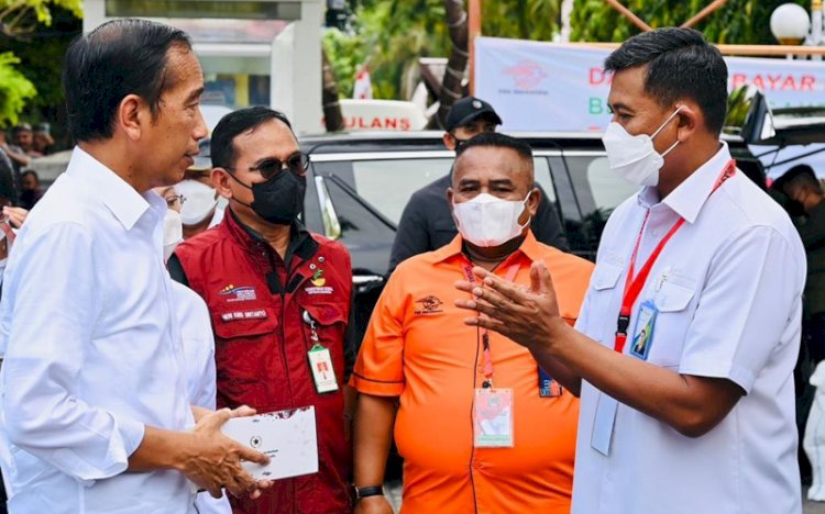 Presiden Joko Widodo saat berada di Balikpapan. (ist)