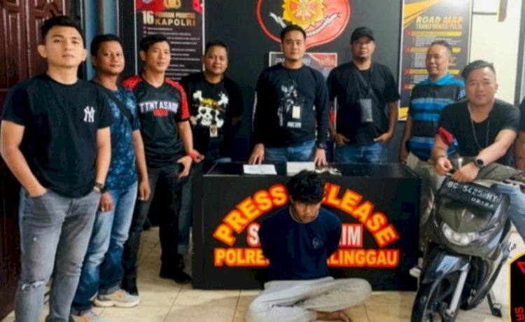 Tersangka Denok ditangkap Tim Macam Linggau Satreskrim Polres Lubuklinggau.(foto Istimewa)