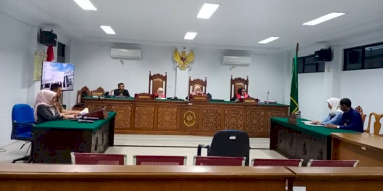 Suasana sidang perdana gugatan perdata terhadap anggota DPRK Banda Aceh/RMOLAceh