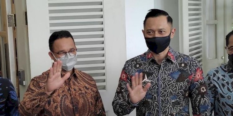 Mantan Gubernur DKI Jakarta, Anies Baswedan dan Ketua Umum Partai Demokrat, Agus Harimurti Yudhoyono (AHY)/Net