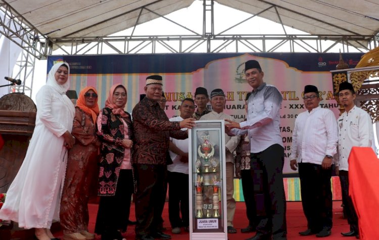 Kafilah Kecamatan Rambang berhasil menjadi juara umum, pada gelaran akbar MTQ se-Kabupaten Muara Enim/ist