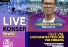 Live Konser Andhika Mahesa Ramaikan Pemilihan Bujang Gadis UT Palembang  