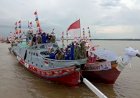 Festival Kapal Nelayan Hias ke 3 di Sungsang Kembali Digelar