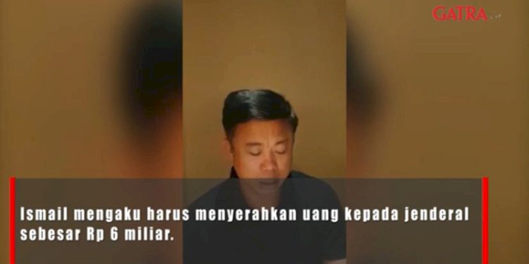 Tangkapan layar video pengakuan Ismail Bolong. (ist/rmolsumsel.id)