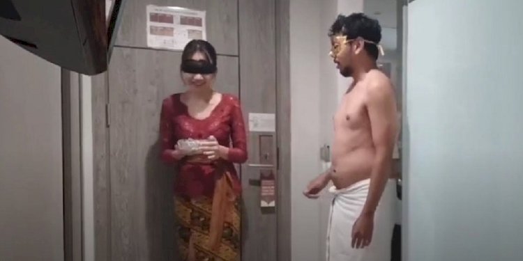 Tangkapan layar video porno kebaya merah yang viral/ist