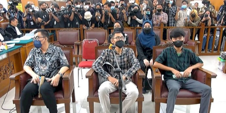 Para saksi yang hendak bersaksi di Pengadilan Negeri Jakarta Selatan/RMOL