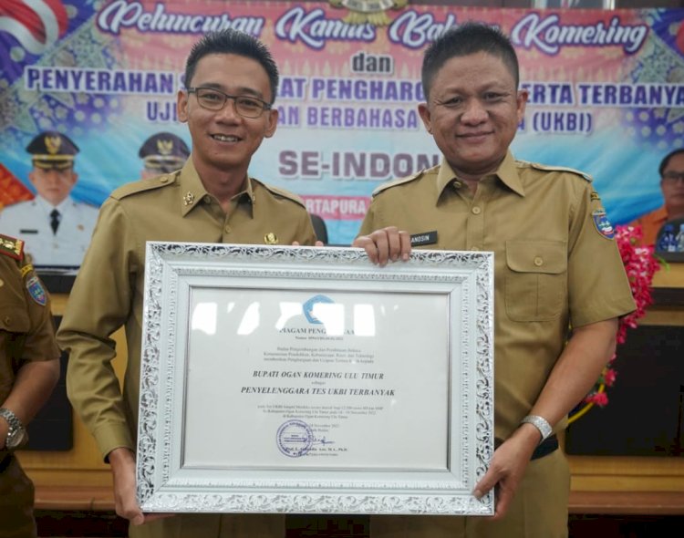 Pemerintah Kabupaten OKU Timur melalui Dinas Pendidikan dan Kebudayaan, menorehkan prestasi di tingkat nasional
