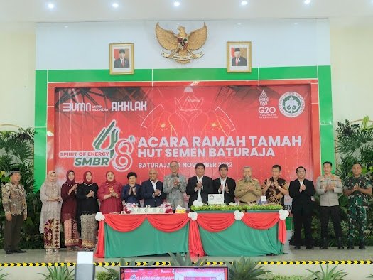 Acara ramah tamah dalam peringatan HUT PT Semen Baturaja ke-48. (ist/rmolsumsel.id)